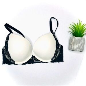𝅺victoria’s Secret Ivory & Black Lace Push …
